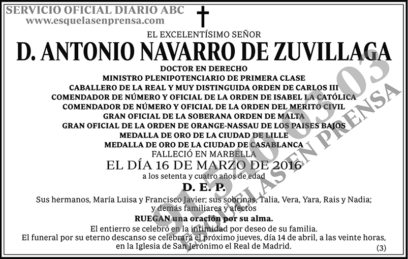 Antonio Navarro de Zuvillaga